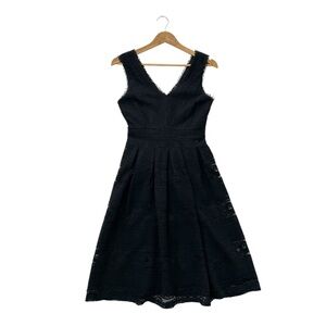 Dex Fit and Flair Black Lace Cocktail Dress
